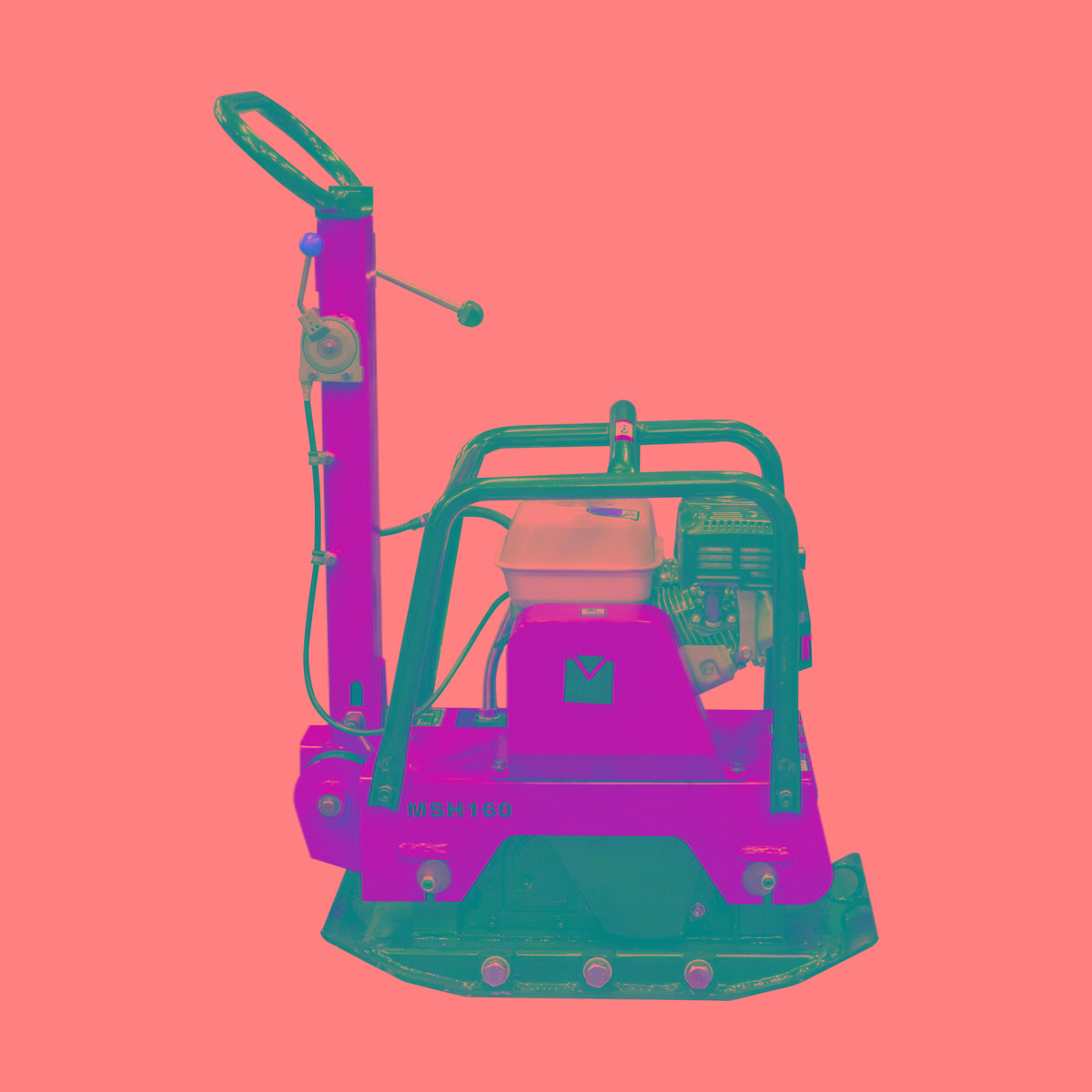 Виброплита реверсивная бензиновая Masalta MSH160-4 (149 кг), изображение 3